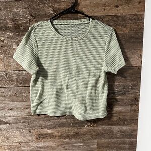 Green Textured Women's Top
